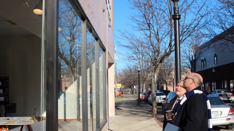 New Kensington chancellor shows Penn State president new site for Alle-Kiski Economic Generator
