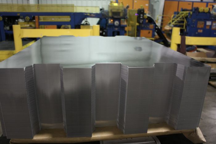 Stack of steel sheets