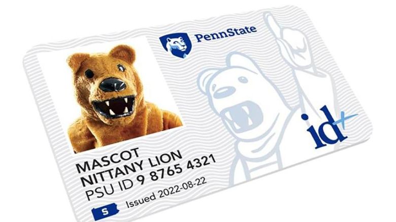 Penn State id+ card