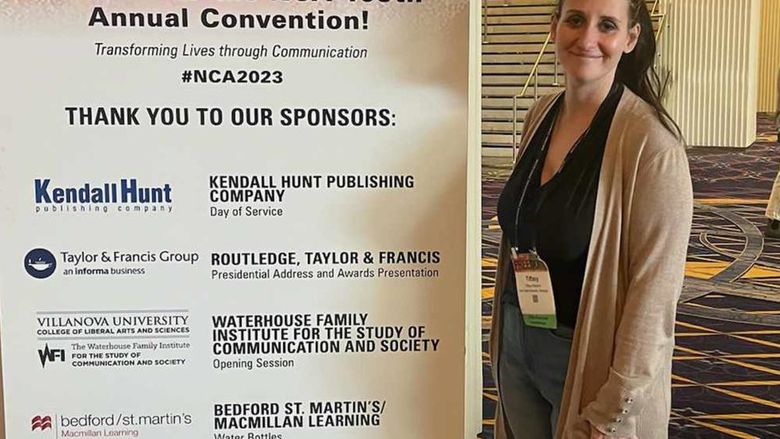Tiffany Petricini poses at the NCA Conference