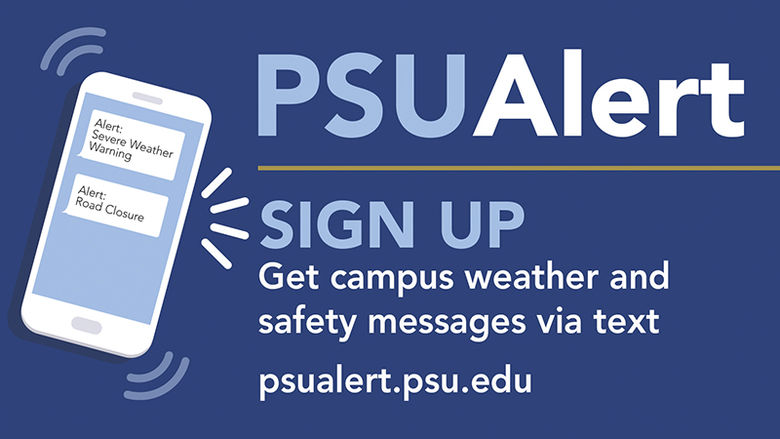 Sign up for PSUAlert