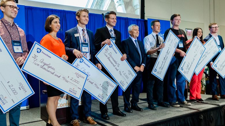 The Student Startup Showcase participants at the 2019 Invent Penn State Venture & IP Conference