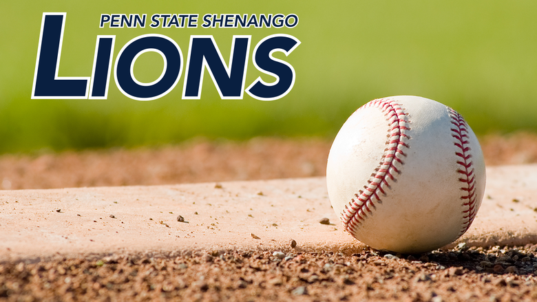 Penn State Shenango Athletics logo overlaid on baseball field