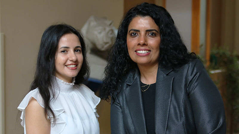 Professors Rabadi and Stewart at Penn State Shenango