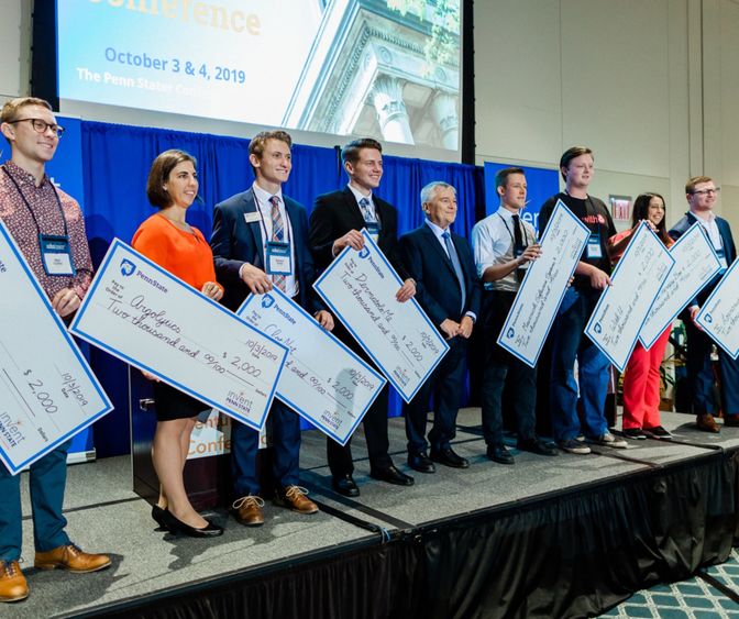 The Student Startup Showcase participants at the 2019 Invent Penn State Venture & IP Conference