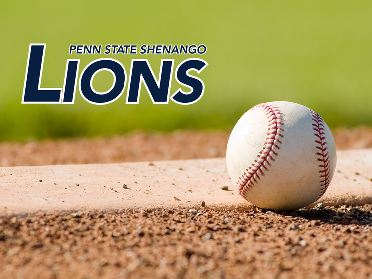 Penn State Shenango Athletics logo overlaid on baseball field