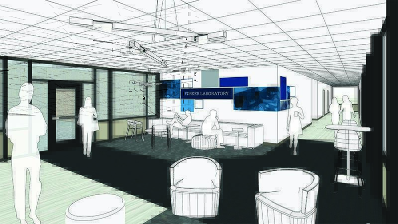 3D view with possible furniture, art, and lighting layout.