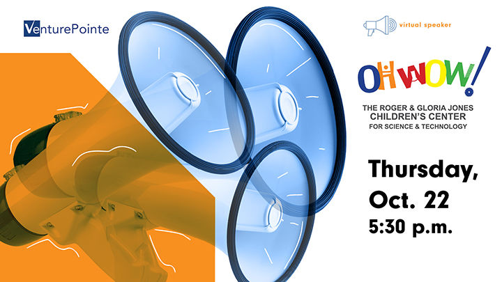 VenturePointe speaker series graphic: OH WOW! Children's Center to present on Thursday, Oct. 22 at 5:30 p.m.